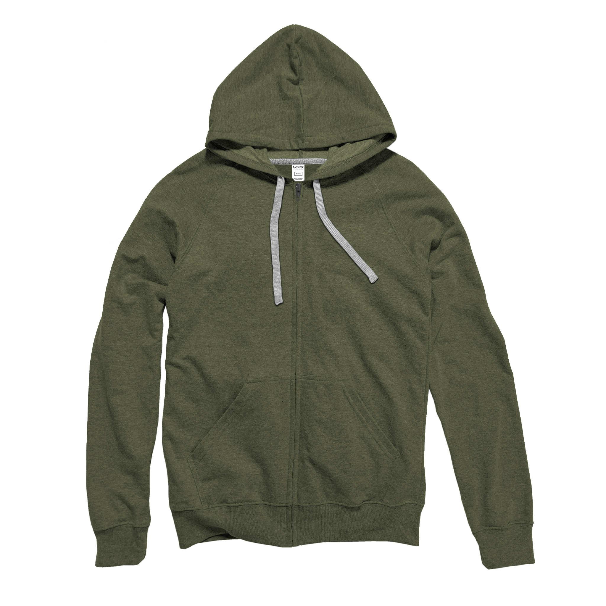 Unisex Heathered Full Zip Hood