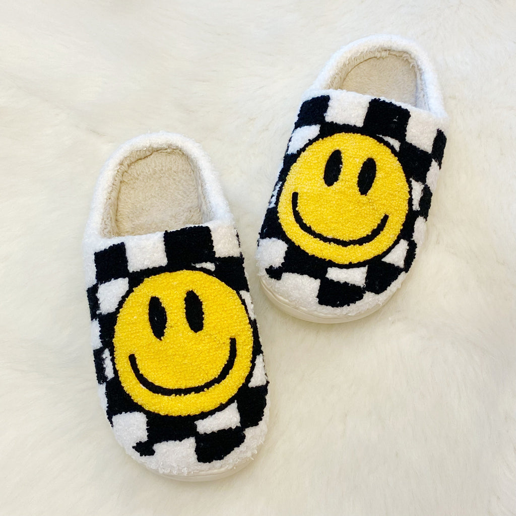 Check On Your Smile Cozy Lounge Slippers
