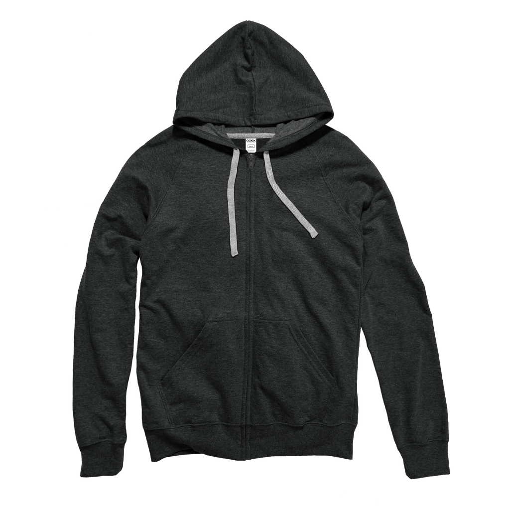 Unisex Heathered Full Zip Hood
