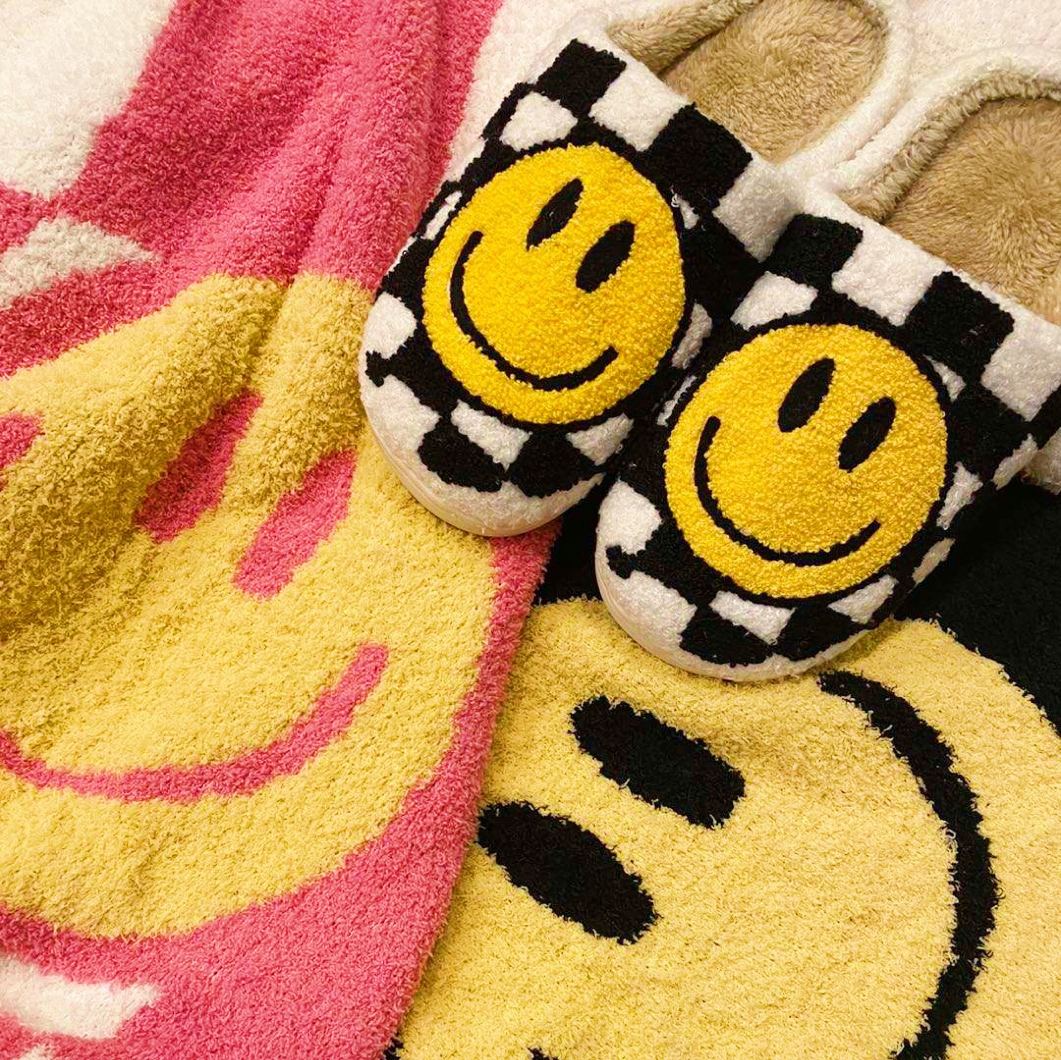 Check On Your Smile Cozy Lounge Slippers