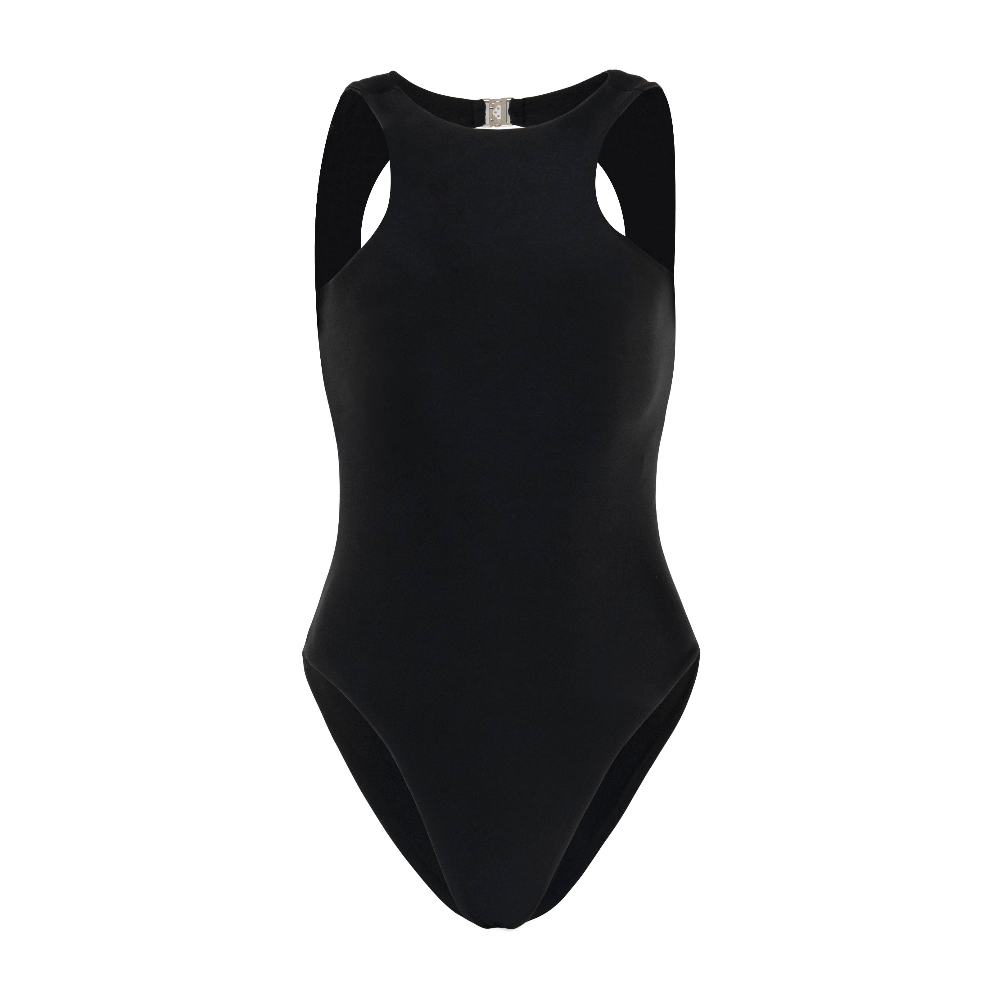 JUPITER Open-back Recycled One-piece Swimsuit in Black