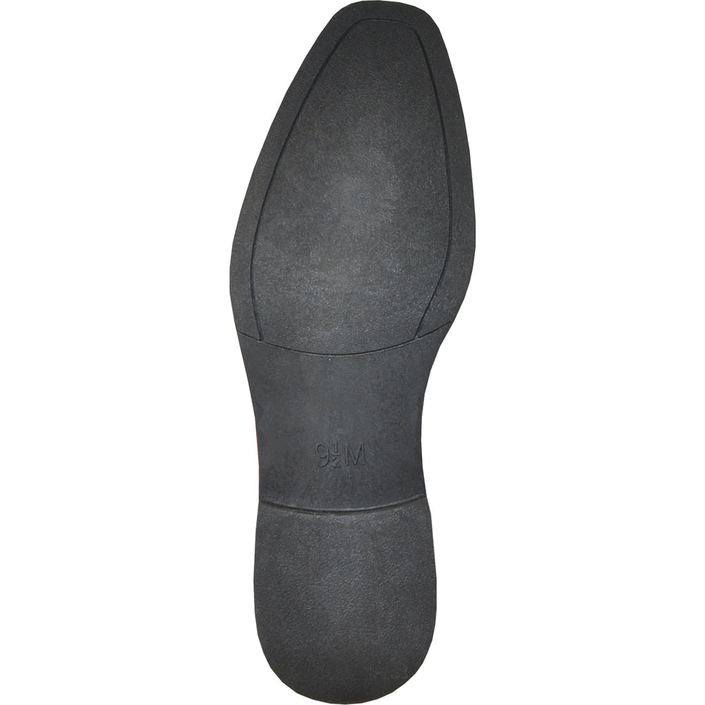 "Chelsea" Black Suede Tuxedo Shoes