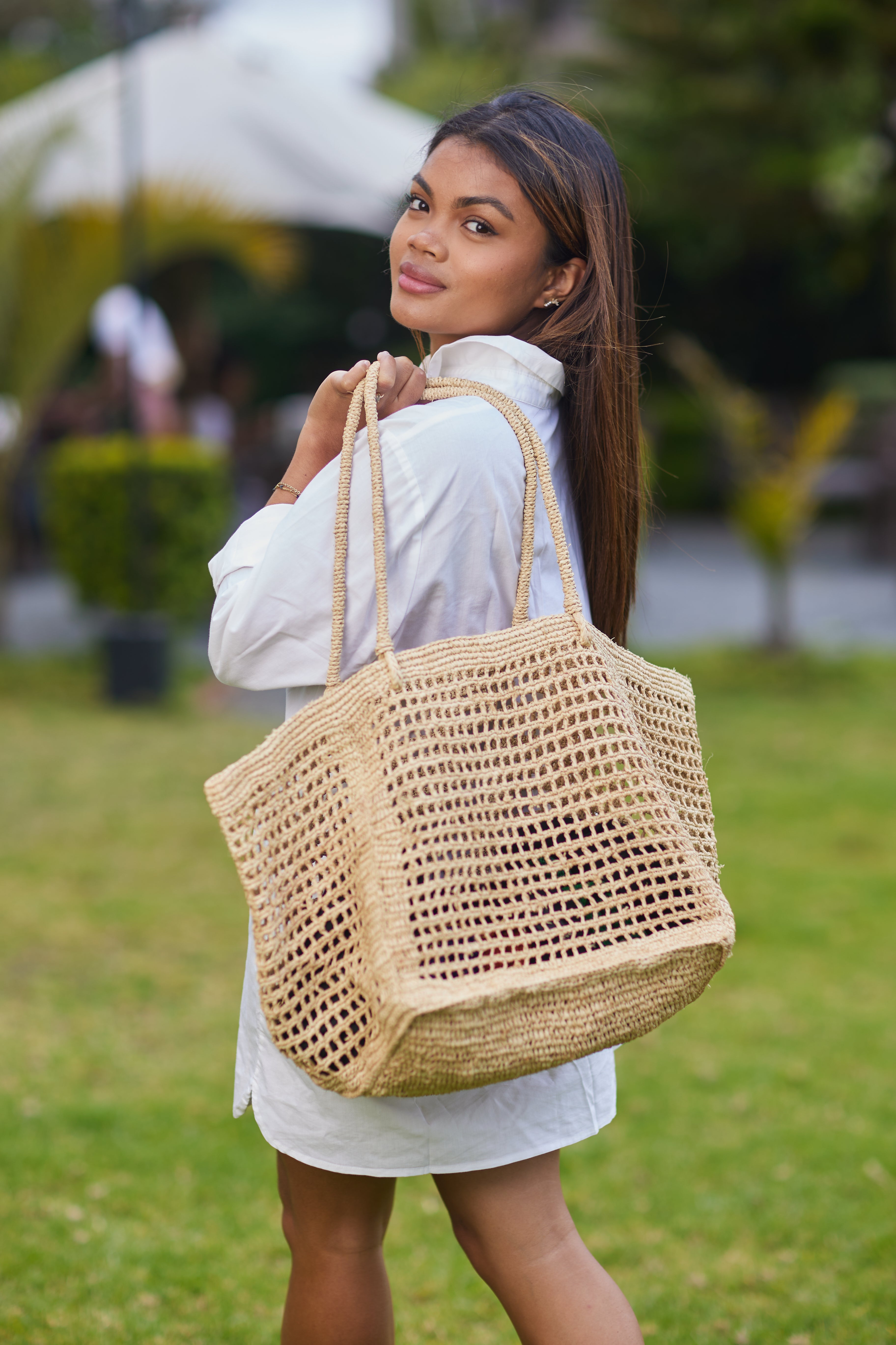 Gisete Beach Tote Bag