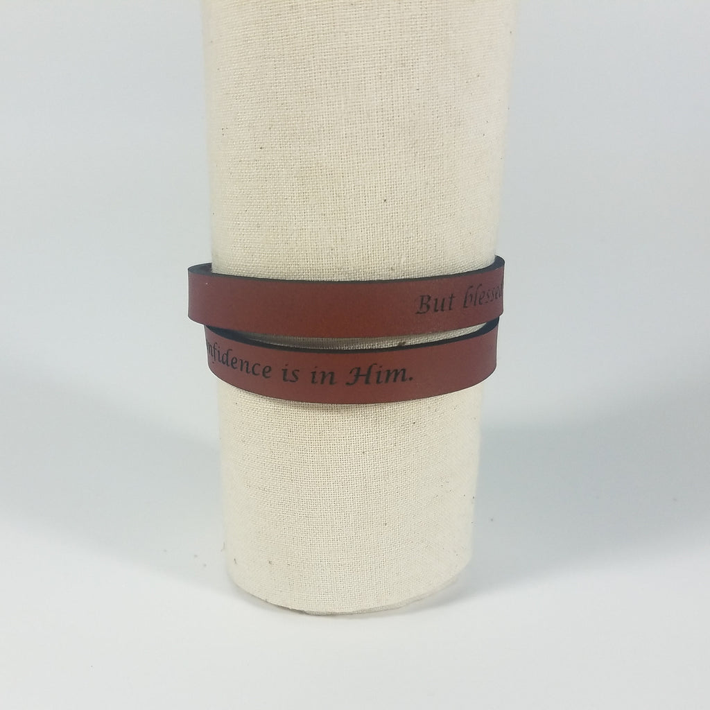Spiritual Wrap Bracelets - But blessed is the one whose trust is in the LORD