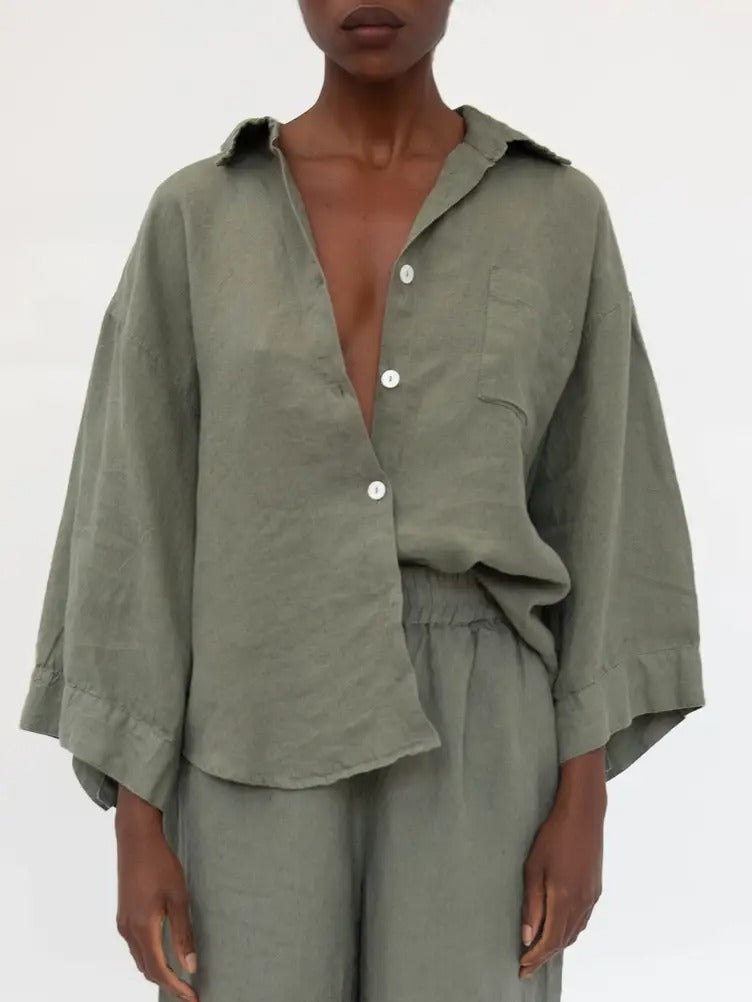 Vivian Linen Loungewear Set