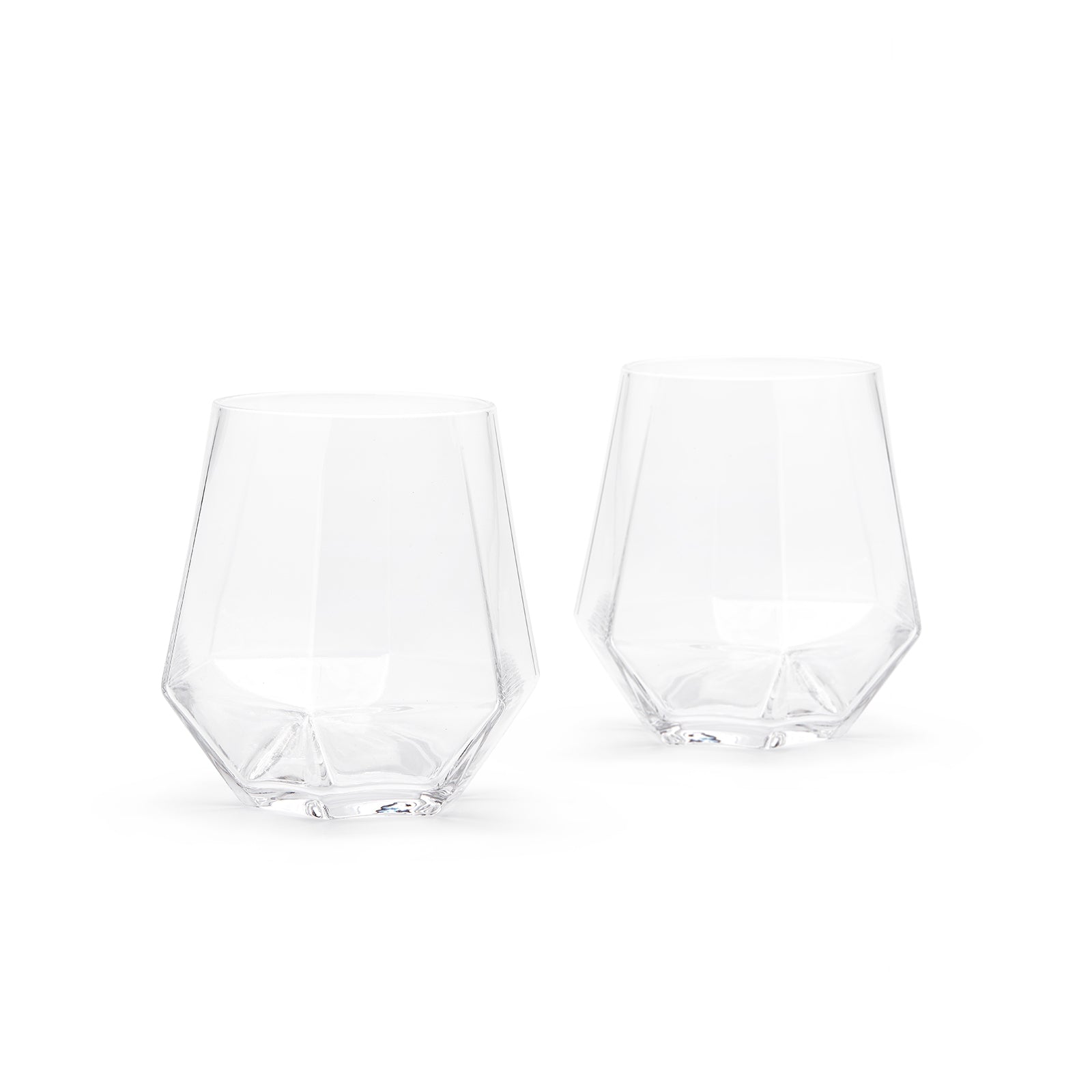RADIANT by PUIK - classy diamond shaped crystal glass - set of 2