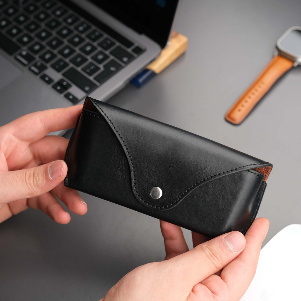 Rochester Full-Grain Leather Eyeglass Case