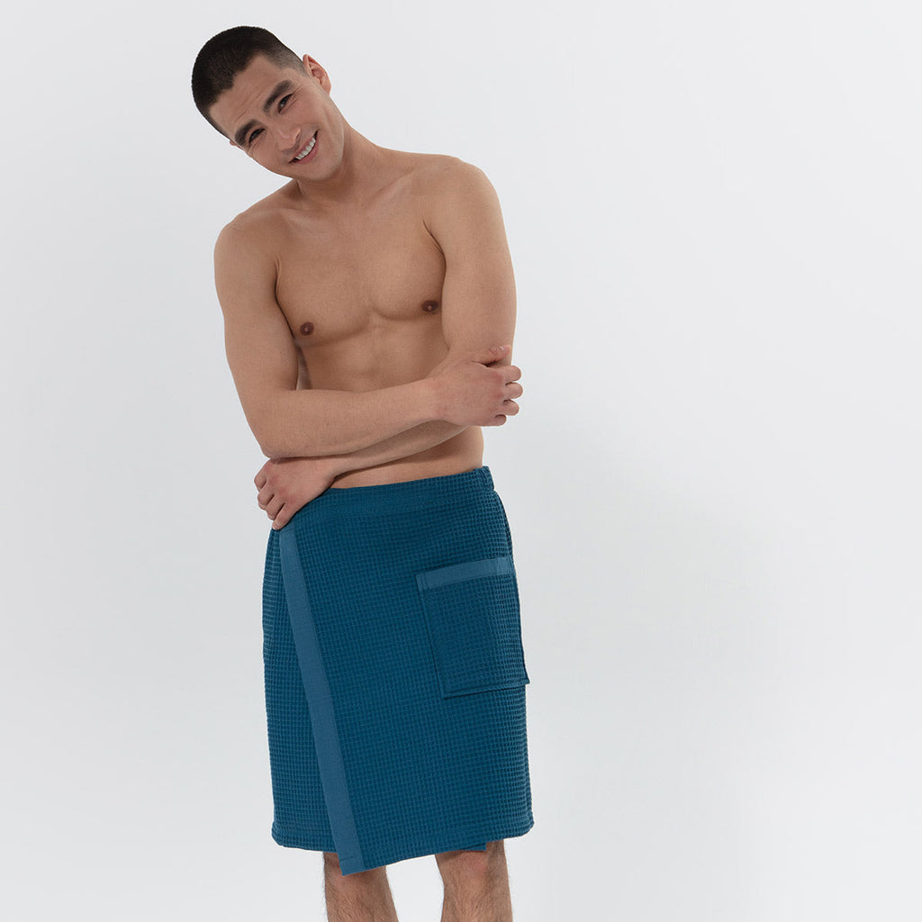 Men’s Organic Turkish Cotton Waffle Towel Wrap