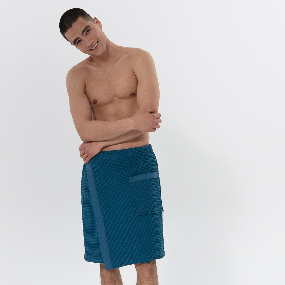 Men’s Organic Turkish Cotton Waffle Towel Wrap