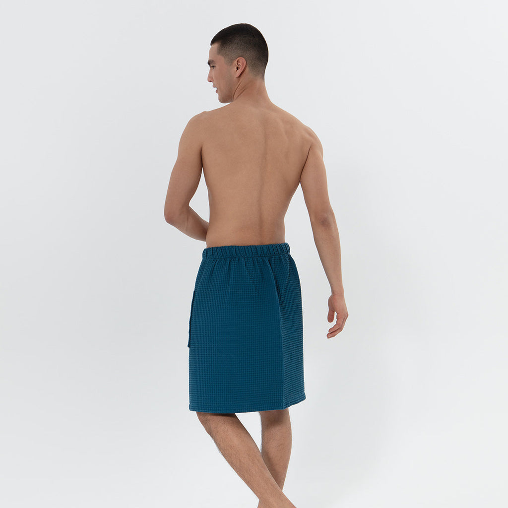 Men’s Organic Turkish Cotton Waffle Towel Wrap