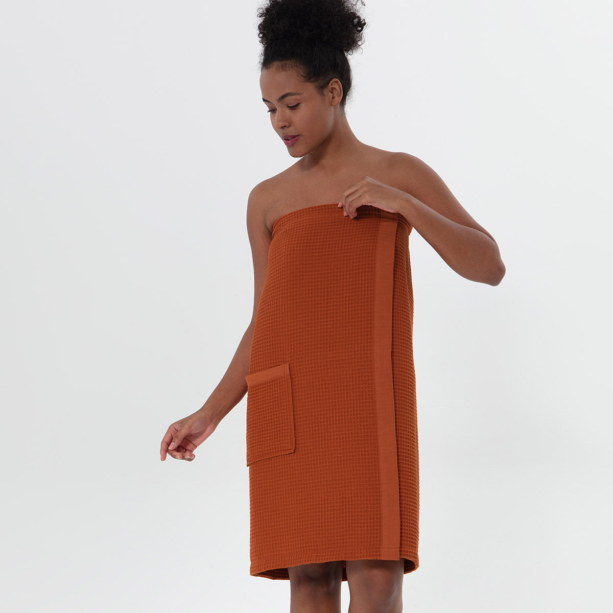 Women’s Organic Turkish Cotton Waffle Towel Wrap