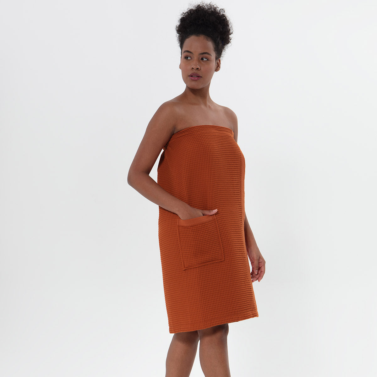 Women’s Organic Turkish Cotton Waffle Towel Wrap